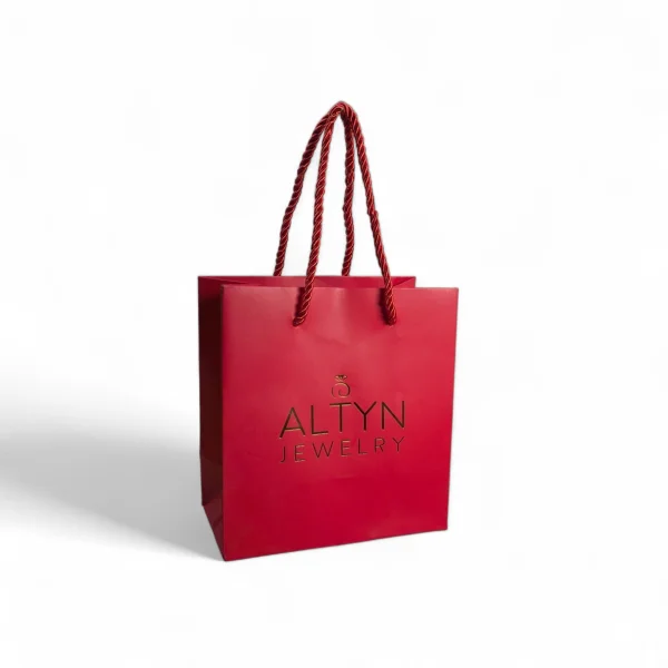 Подарочный пакет ALTYN 14,5*15*8 (Красный)