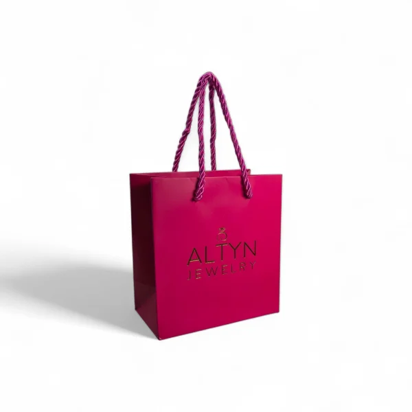 Подарочный пакет ALTYN 14,5*15*8 (Розовый)