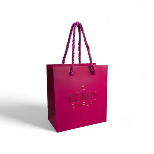 Подарочный пакет KUMIS (14,5*15*8) (Розовый)