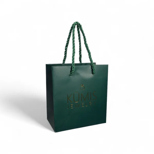 Подарочный пакет KUMIS (14,5*15*8) (Зеленый)