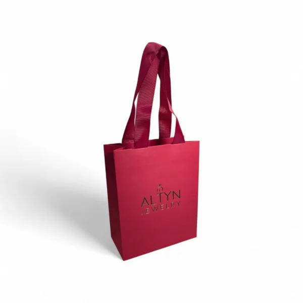 Подарочный пакет ALTYN JEWELRY) (16*20*8) (Красный)
