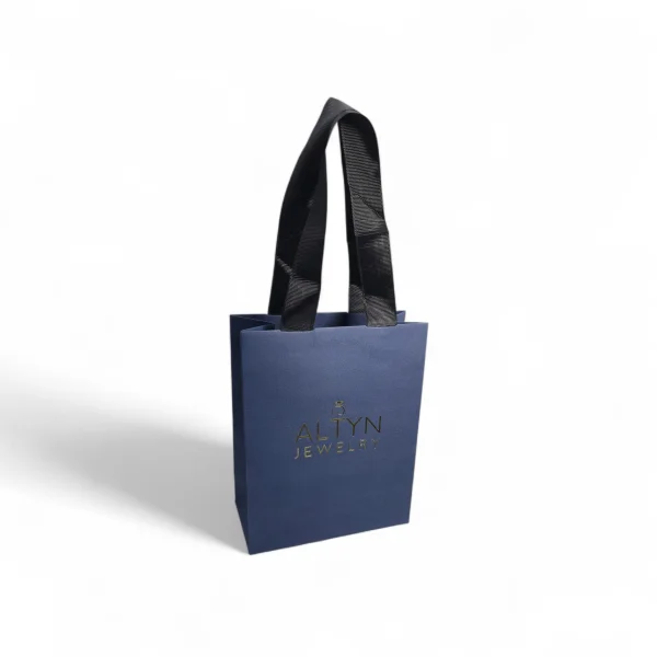 Подарочный пакет ALTYN JEWELRY) (16*20*8) (Синий)