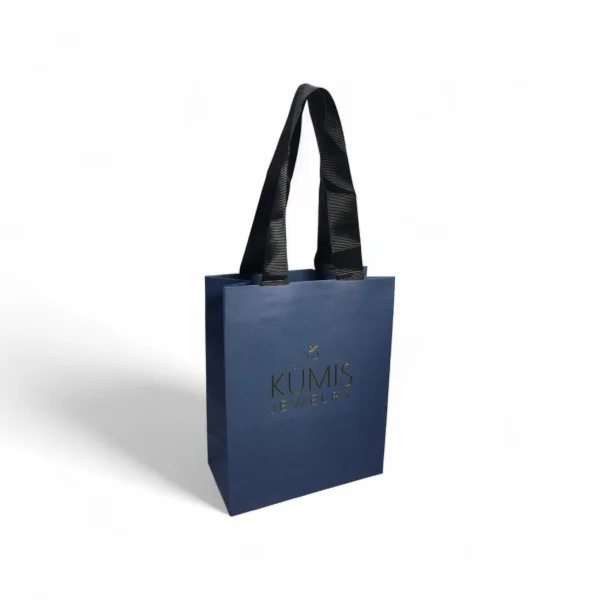 Подарочный пакет KUMIS JEWELRY) (16*20*8) (Синий)